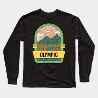 Olympic National Park Hiking Camping Outdoors Outdoorsman Long Sleeve T-Shirt